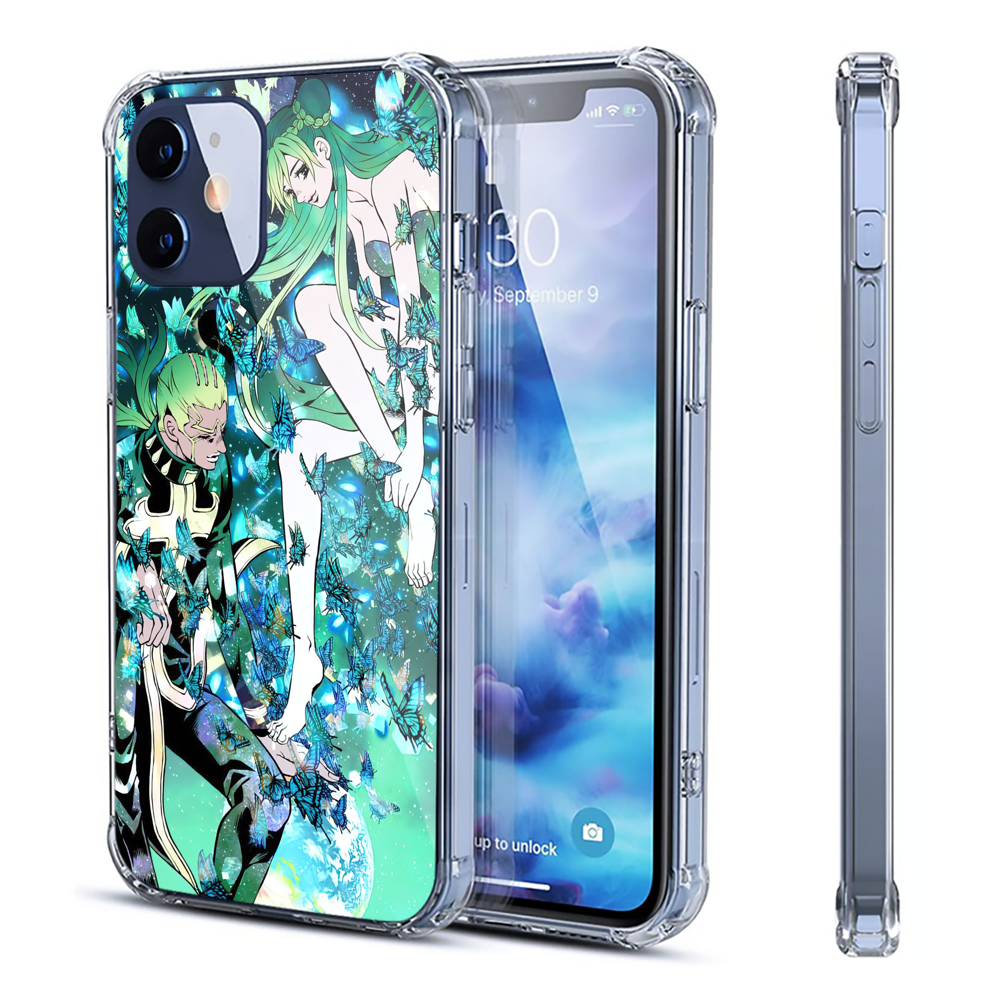 （画像用） ジョジョの奇妙な冒険 JoJo's Bizarre Adventure 【iPhone 12シリーズ対応】透明スマホケース（クリアソフトケース）